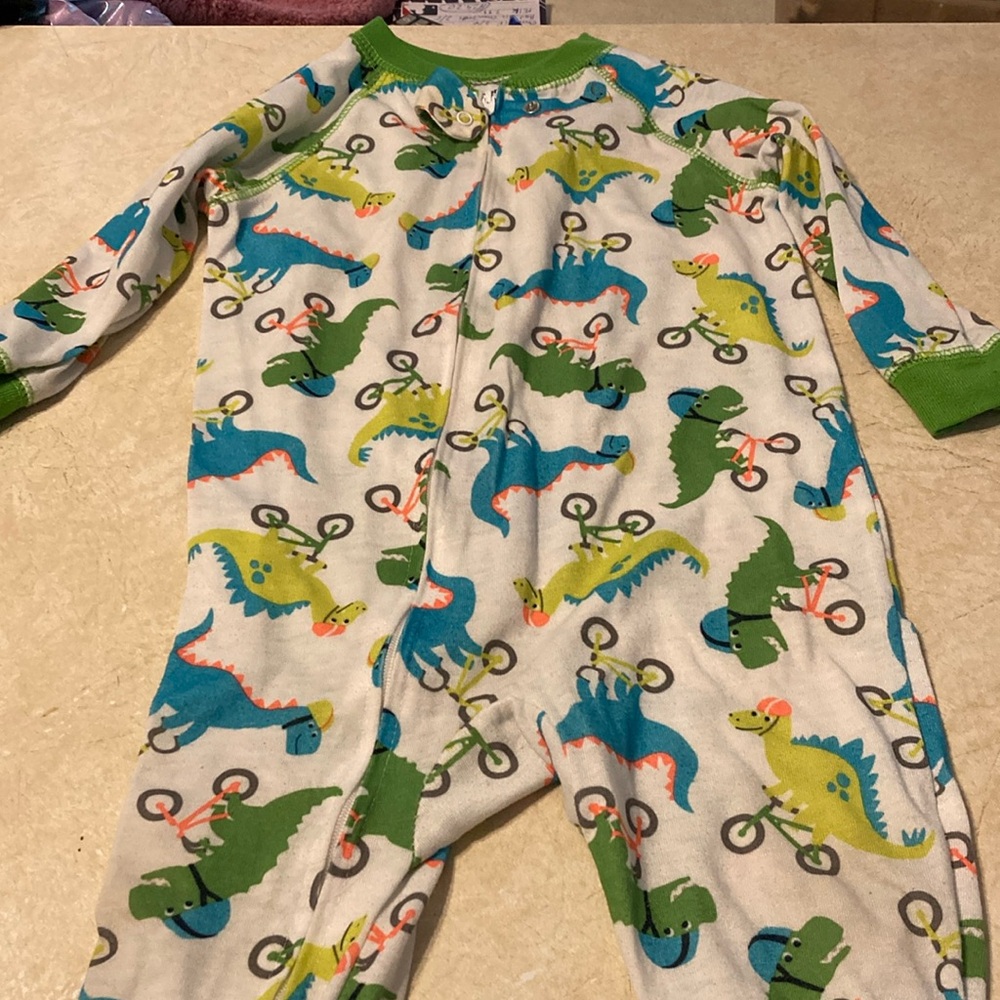 18M lightweight dinosaur footie pjs
